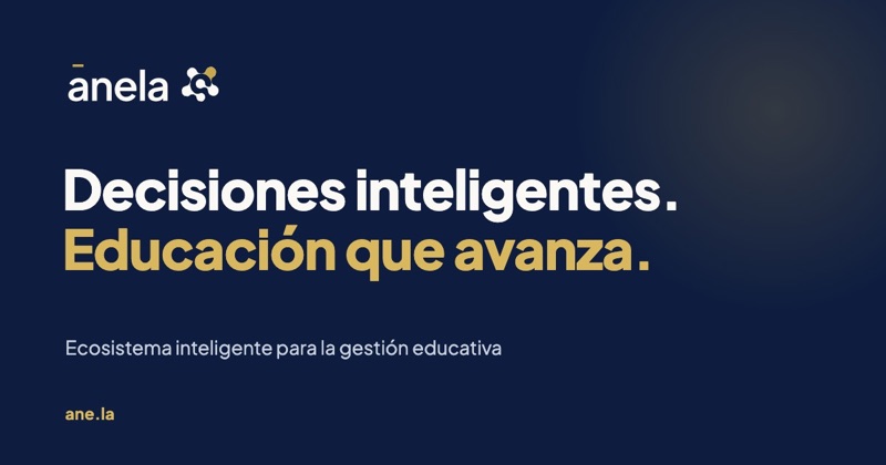 Imagen de portada de ānela: logotipo y lema sobre fondo azul oscuro